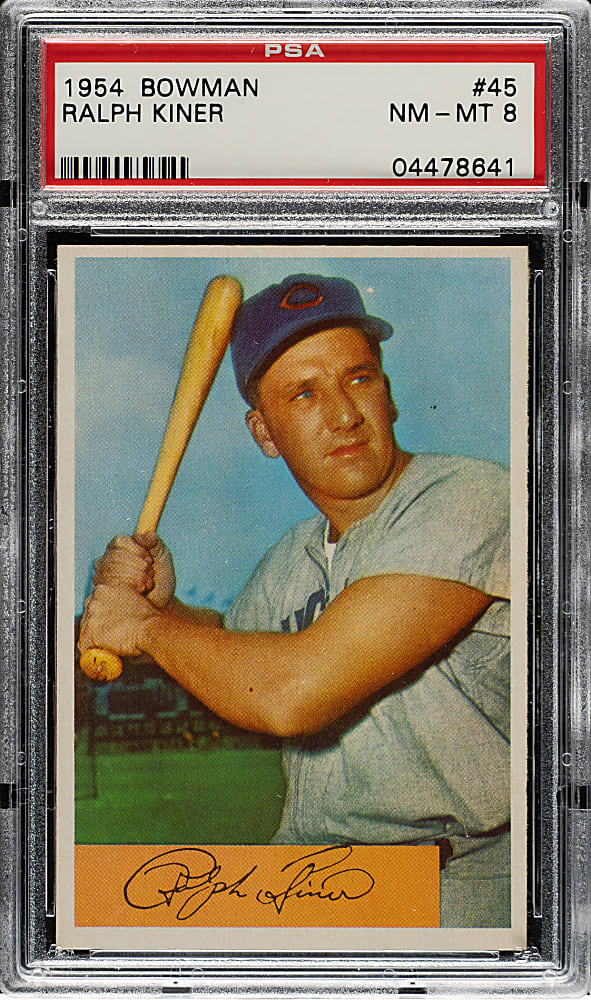 1954 Bowman #45 Ralph Kiner PSA NM-MT 8
