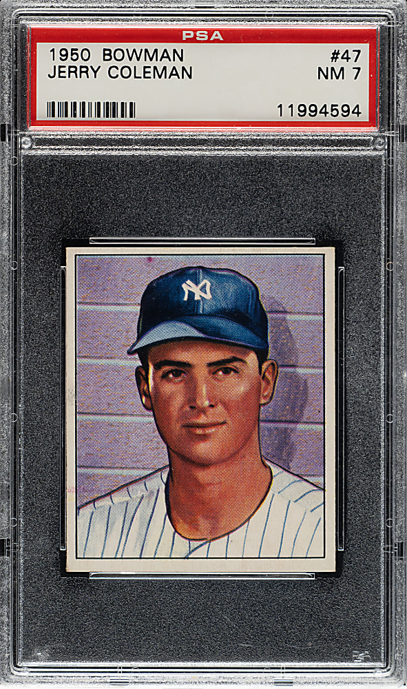 1950 Bowman #47 Jerry Coleman PSA NM 7