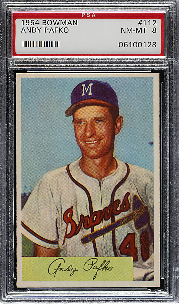 1954 Bowman #112 Andy Pafko PSA NM-MT 8