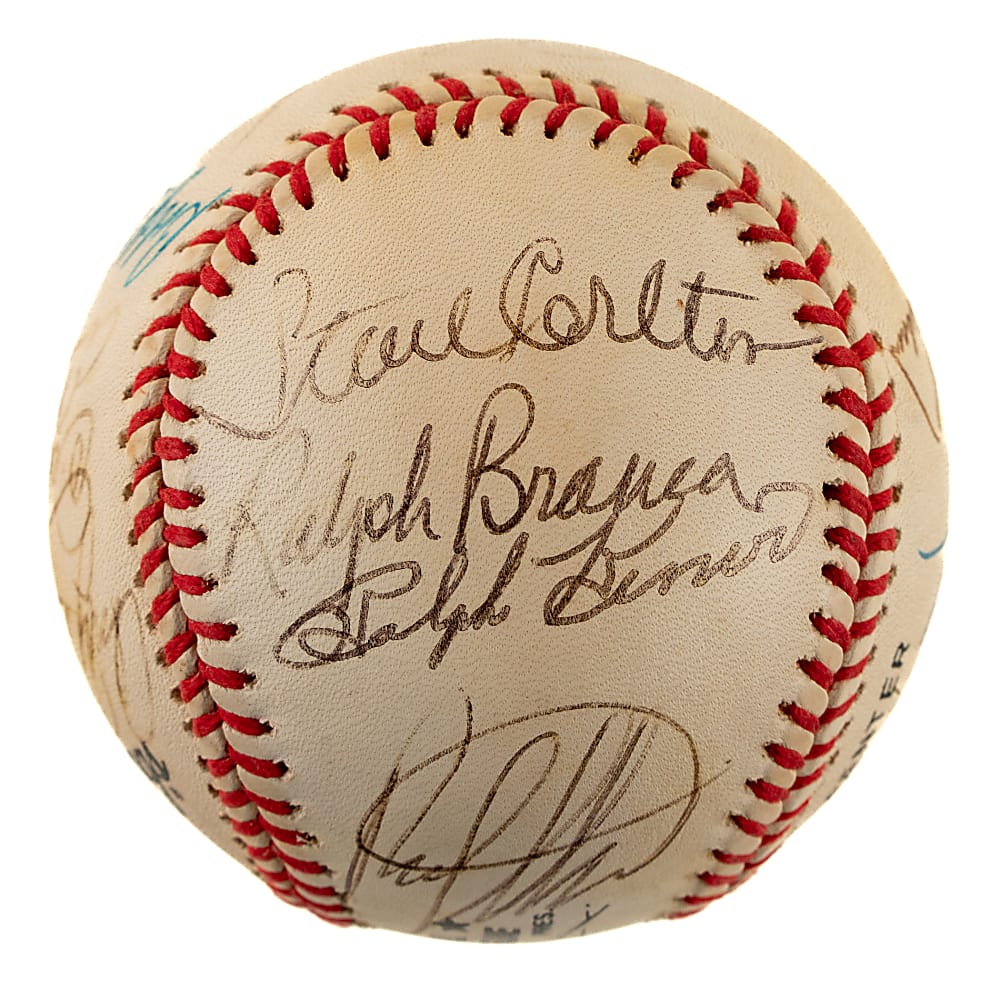 Hall of Fame and Stars Multi-Signed Baseball with Carlton, Brock, Seaver, and Killebrew