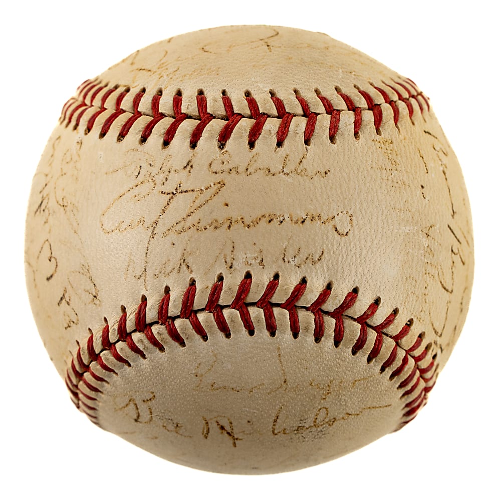 1949 Philadelphia Phillies Team-Signed Baseball with Robin Roberts and Richie Ashburn