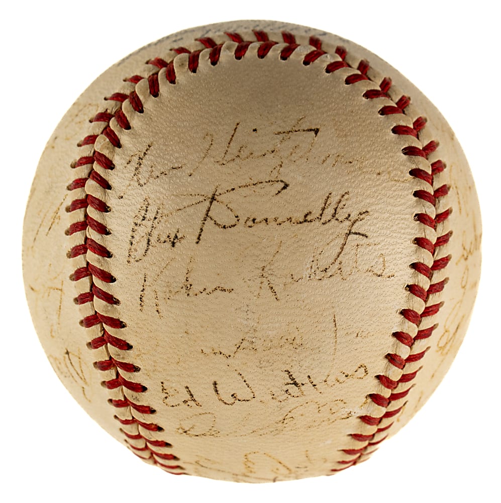 1949 Philadelphia Phillies Team-Signed Baseball with Robin Roberts and Richie Ashburn