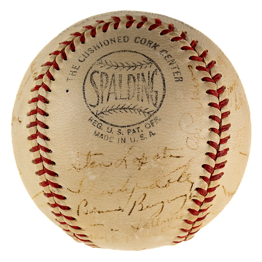 1949 Philadelphia Phillies Team-Signed Baseball with Robin Roberts and Richie Ashburn