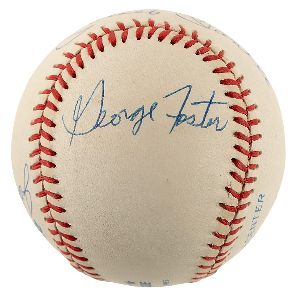 Hall of Fame and Star Multi-Signed Baseball with Mickey Mantle and Willie Mays - JSA