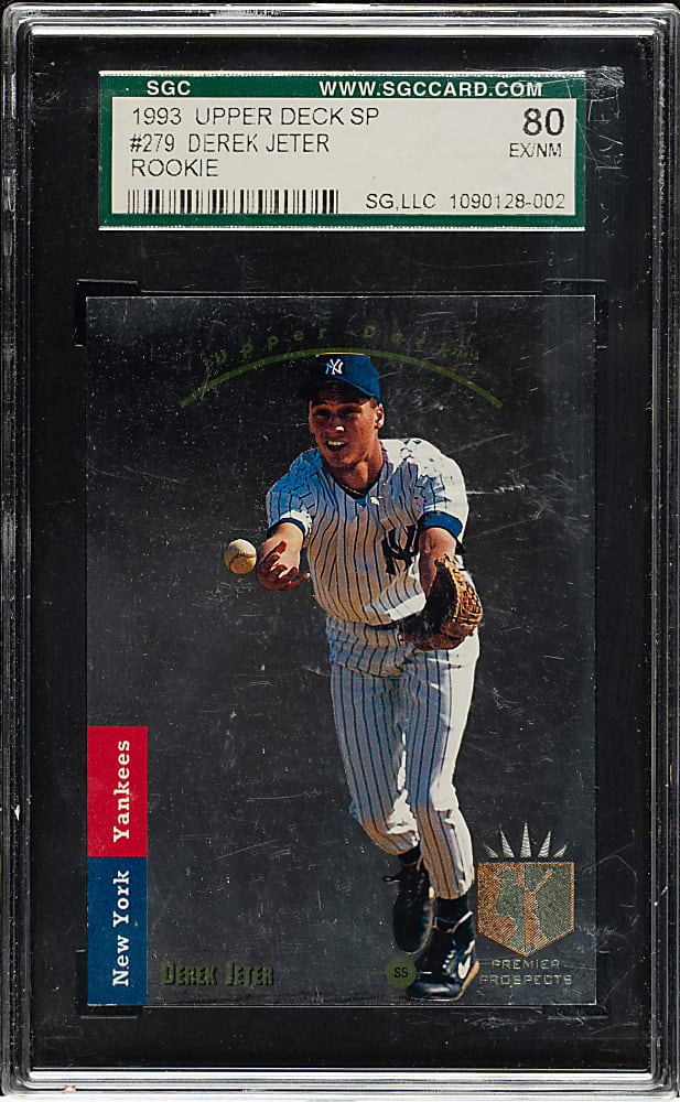 1993 Upper Deck SP Foil #279 Derek Jeter Rookie SGC EX/NM 80