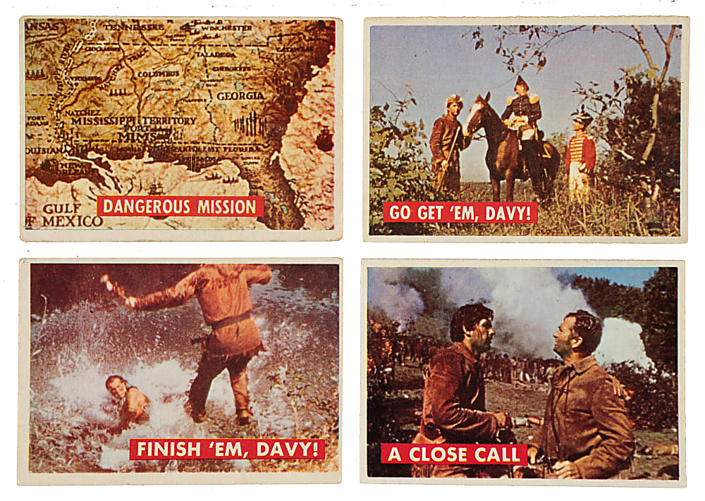 1956 Topps "Davy Crockett" Green Back Near-Complete Set (68/80) Plus 30 Duplicates