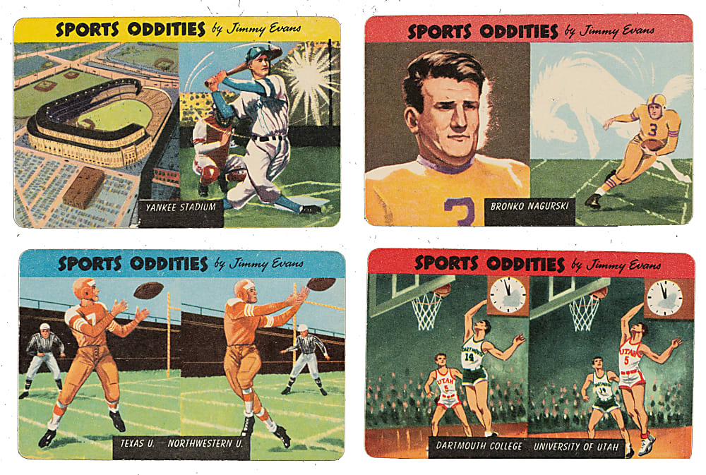 1954 Quaker Oats "Sports Oddities" Near-Complete Set (24/27)