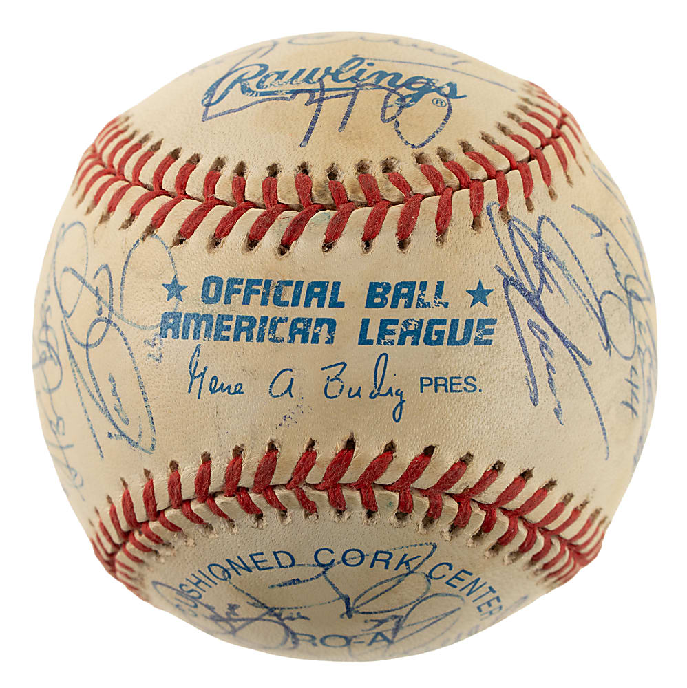 1999 Cleveland Indians Team-Signed Baseball with Jim Thome, Bartolo Colon, and Manny Ramirez