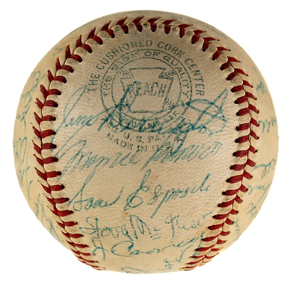 1957 Chicago White Sox Team-Signed Baseball with Larry Doby, Minnie Minoso, and Nellie Fox - JSA