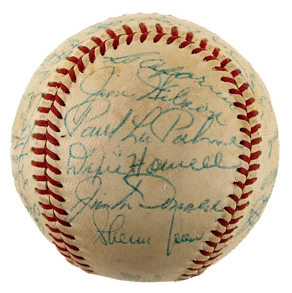 1957 Chicago White Sox Team-Signed Baseball with Larry Doby, Minnie Minoso, and Nellie Fox - JSA