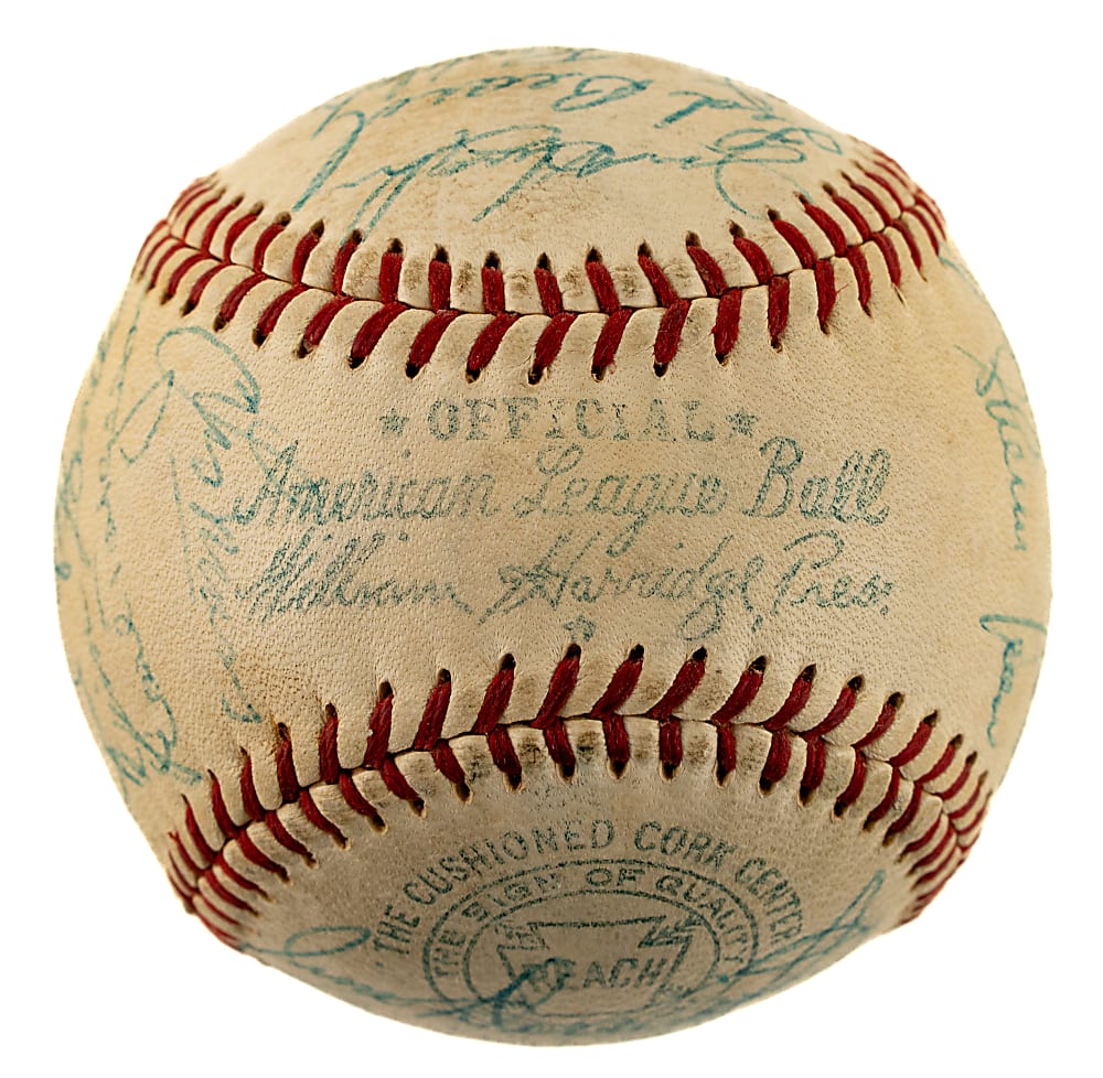 1957 Chicago White Sox Team-Signed Baseball with Larry Doby, Minnie Minoso, and Nellie Fox - JSA