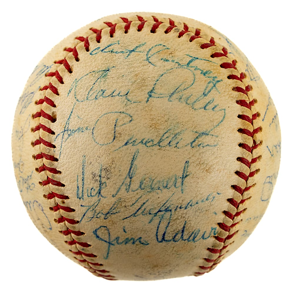 1962 Houston Colt 45's Inaugural Season Team-Signed Baseball - JSA
