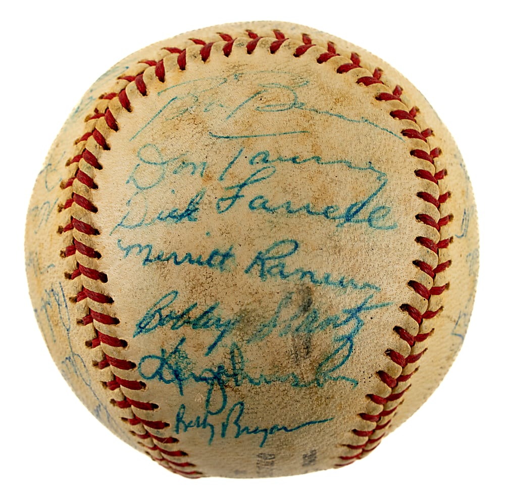 1962 Houston Colt 45's Inaugural Season Team-Signed Baseball - JSA