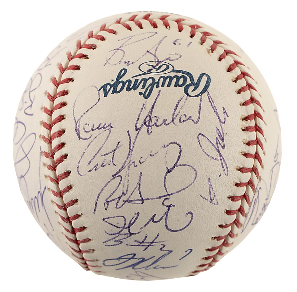 2006 Japan All-Star Series MLB Team-Signed Baseball with Joe Mauer, Andruw Jones, and David Wright