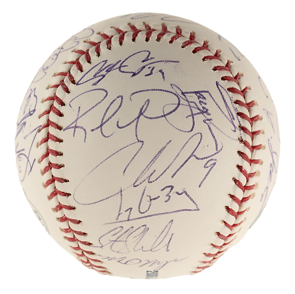2006 Japan All-Star Series MLB Team-Signed Baseball with Joe Mauer, Andruw Jones, and David Wright