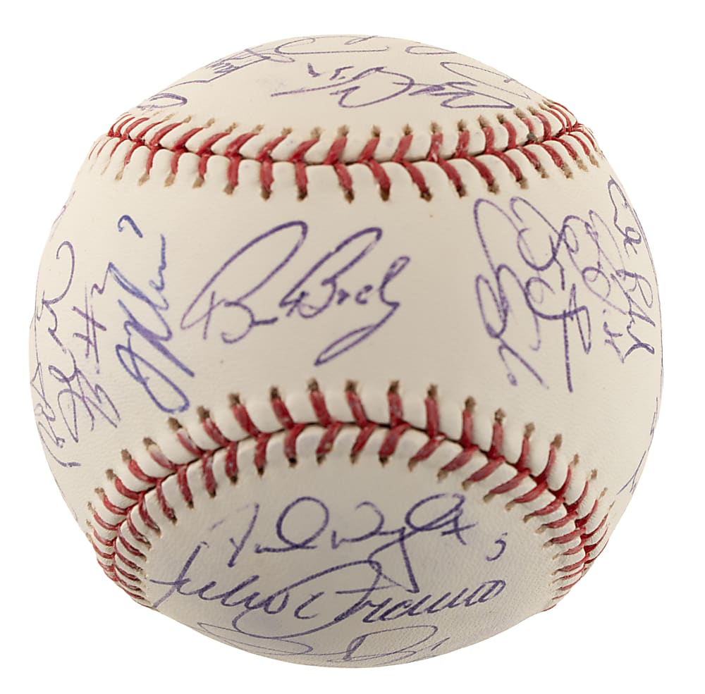 2006 Japan All-Star Series MLB Team-Signed Baseball with Joe Mauer, Andruw Jones, and David Wright