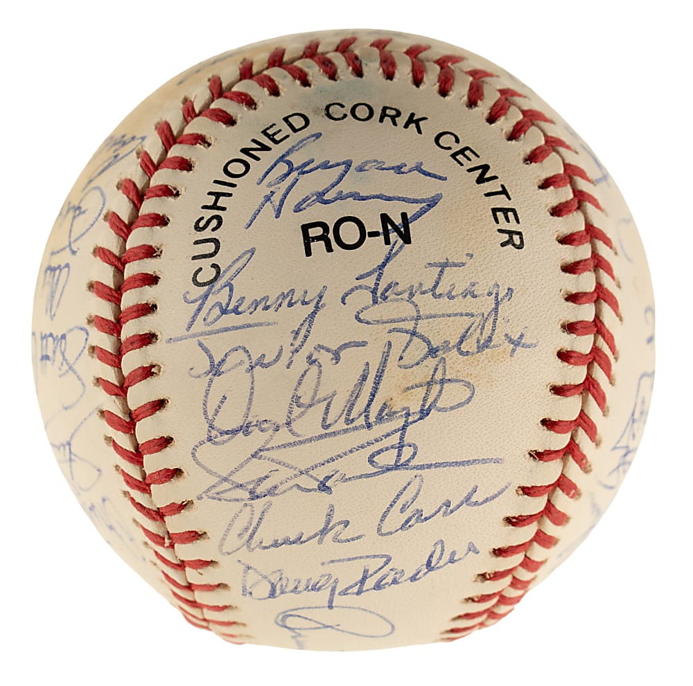 1993 Florida Marlins Inaugural Season Team-Signed Baseball with Trevor Hoffman
