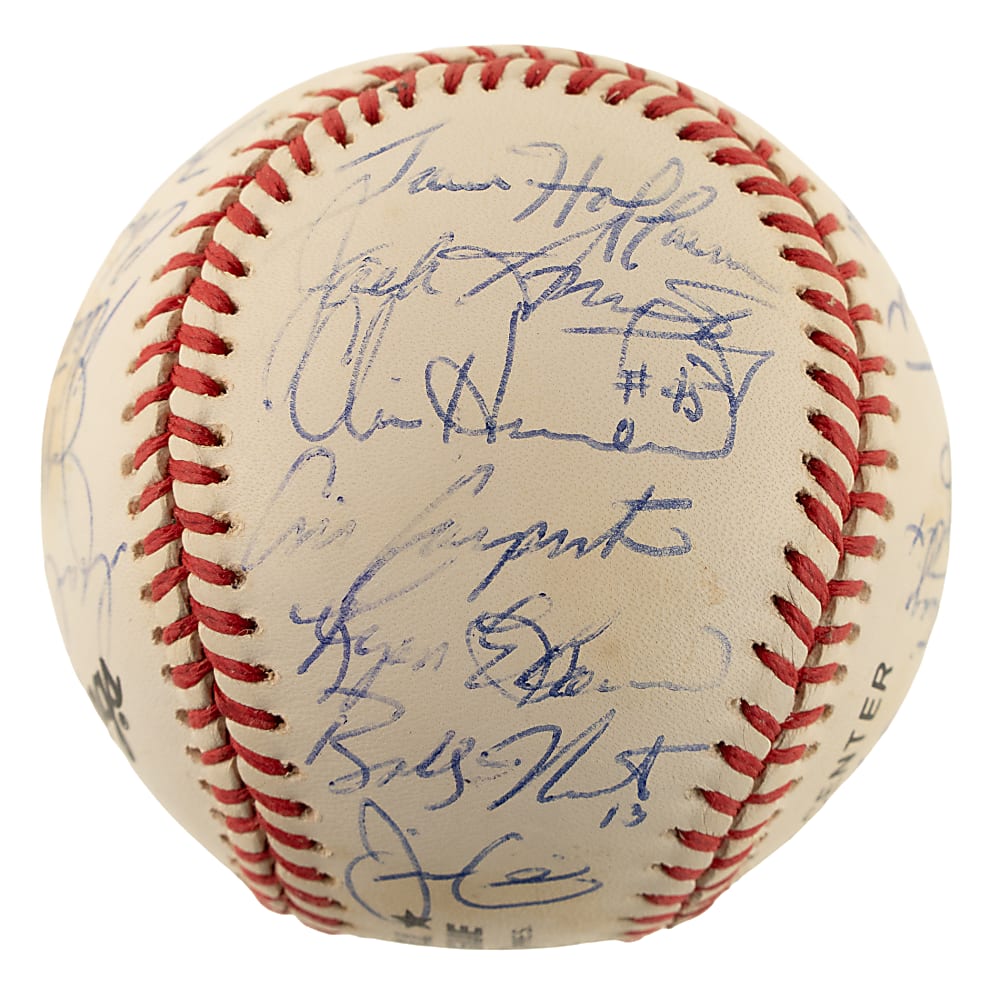 1993 Florida Marlins Inaugural Season Team-Signed Baseball with Trevor Hoffman