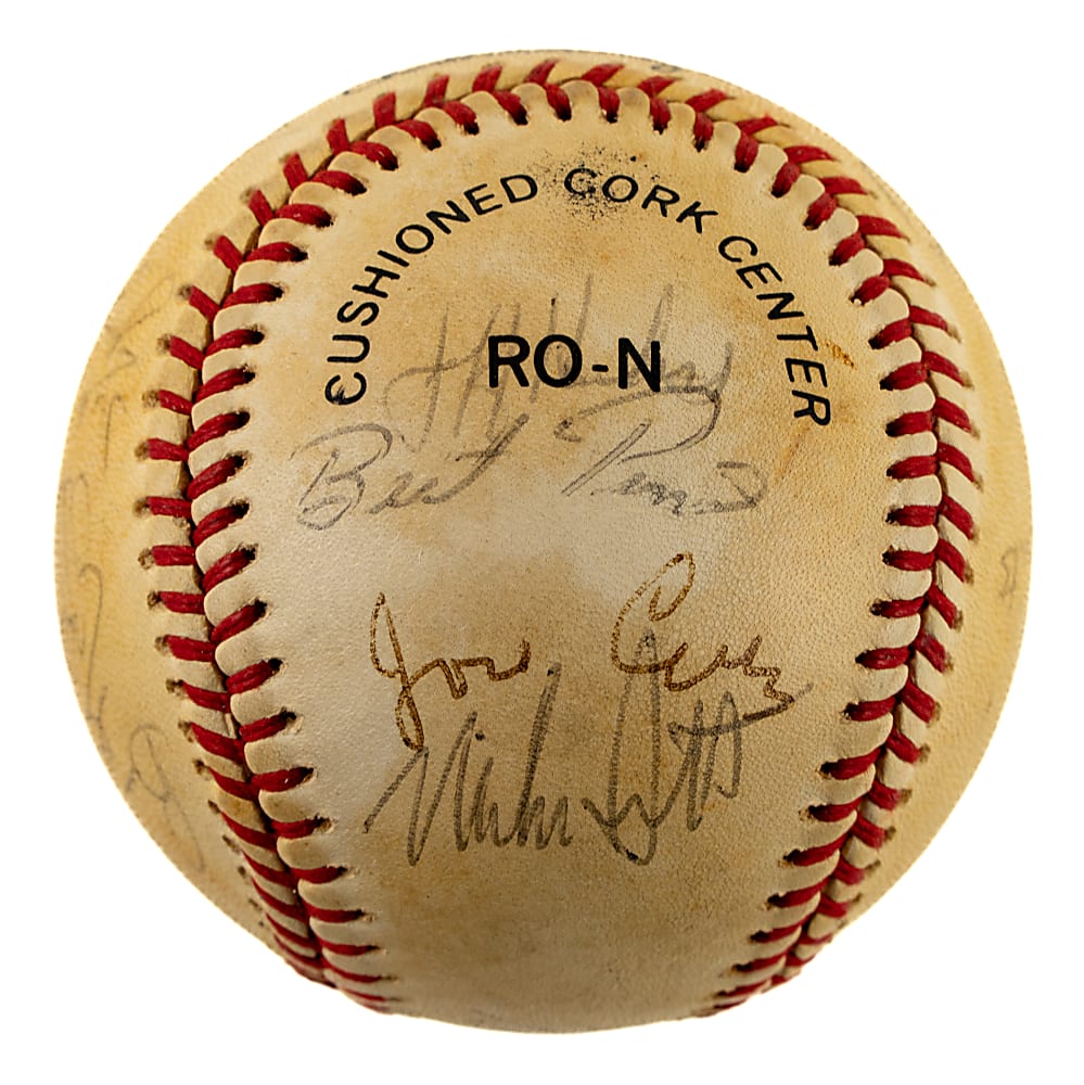 1985 Houston Astros Team-Signed Baseball with Nolan Ryan