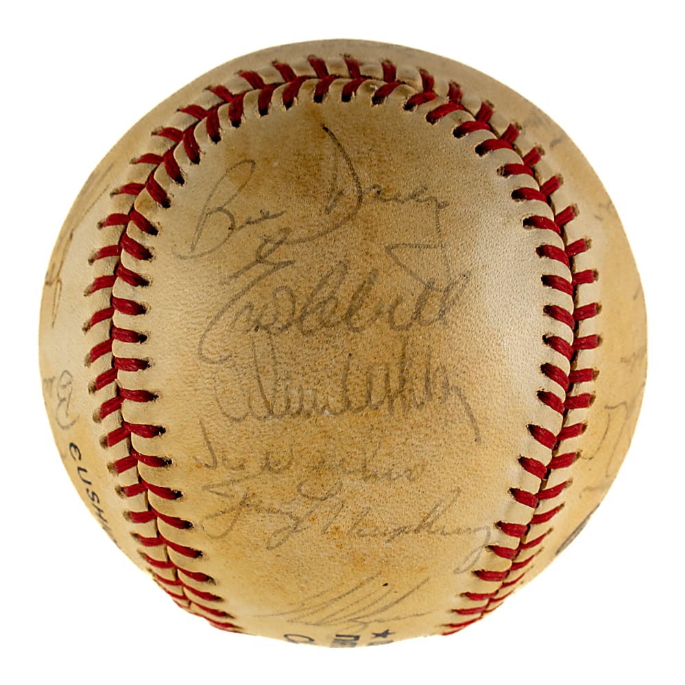 1985 Houston Astros Team-Signed Baseball with Nolan Ryan