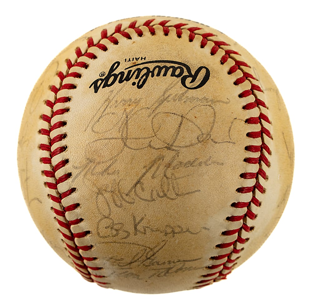 1985 Houston Astros Team-Signed Baseball with Nolan Ryan