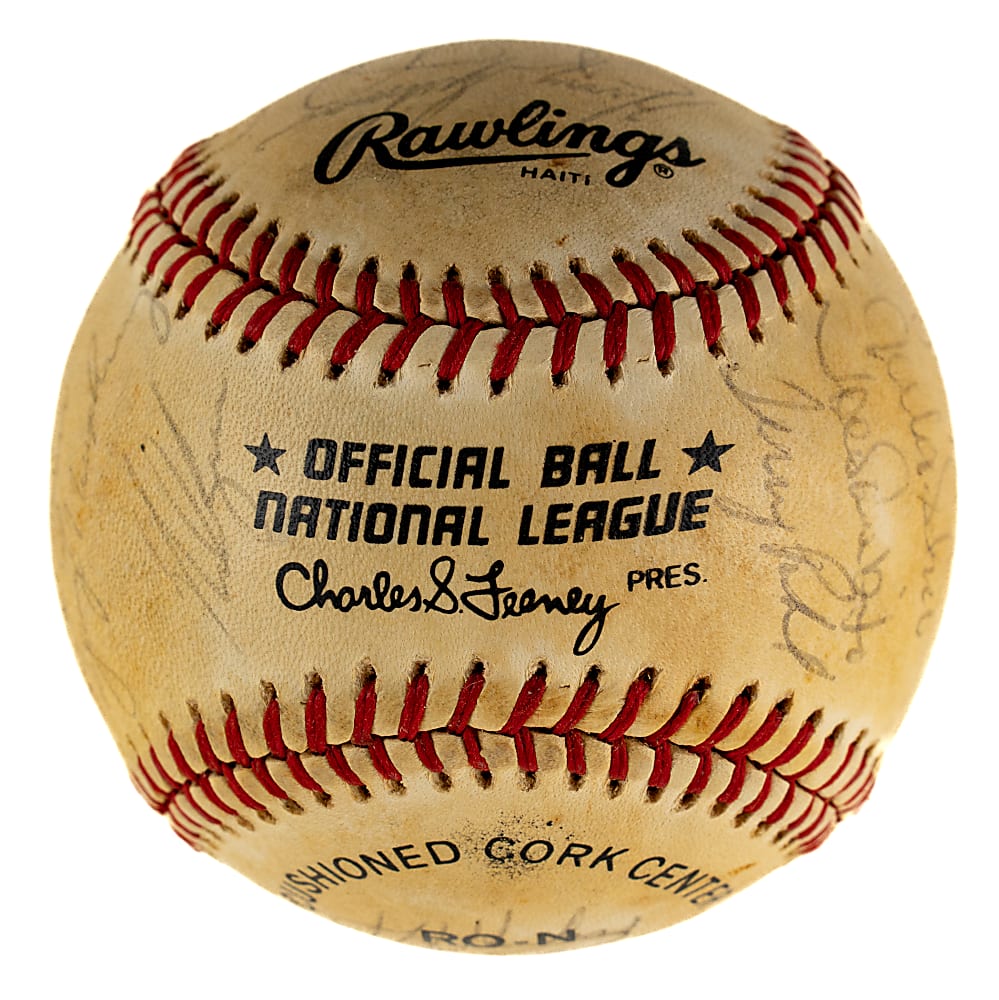 1985 Houston Astros Team-Signed Baseball with Nolan Ryan