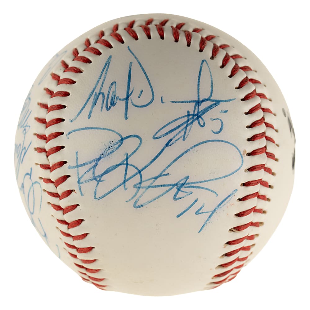 1999 Chicago White Sox Multi-Signed Baseball with Frank Thomas and Paul Konerko