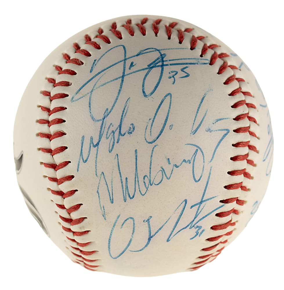 1999 Chicago White Sox Multi-Signed Baseball with Frank Thomas and Paul Konerko