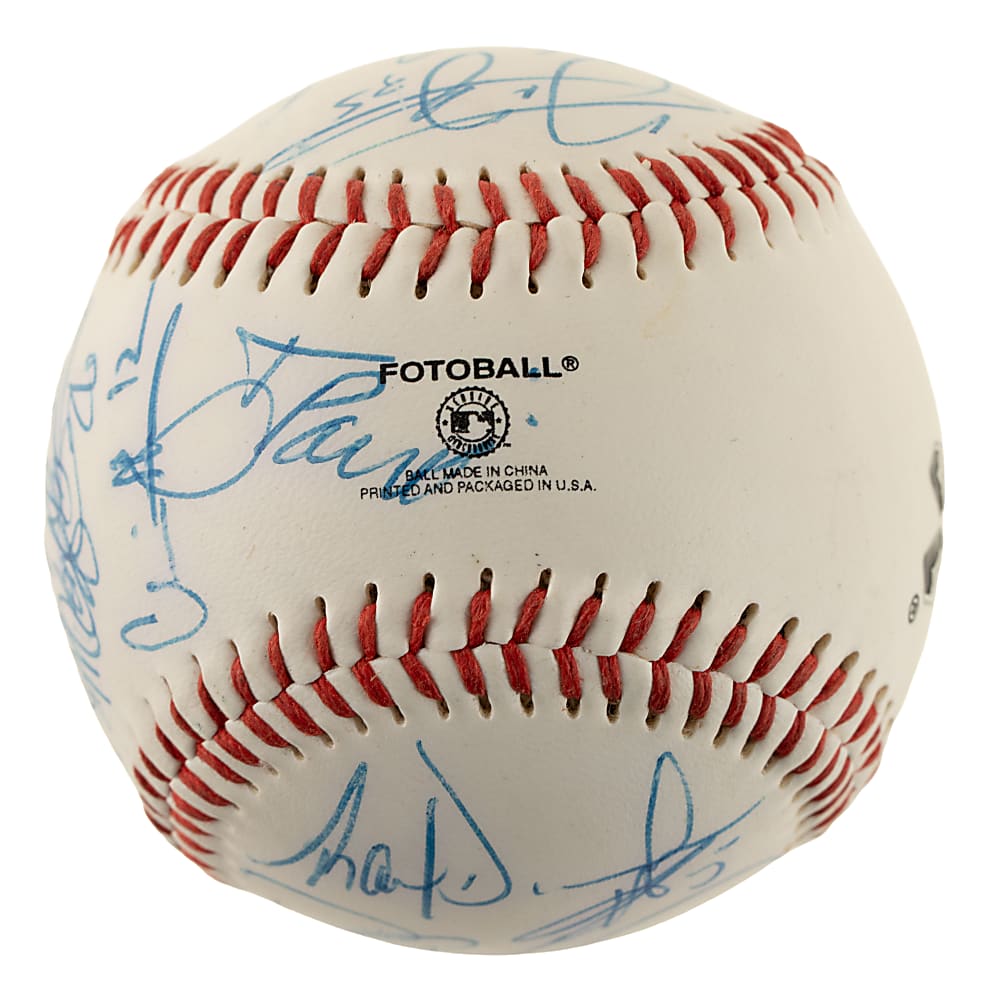 1999 Chicago White Sox Multi-Signed Baseball with Frank Thomas and Paul Konerko