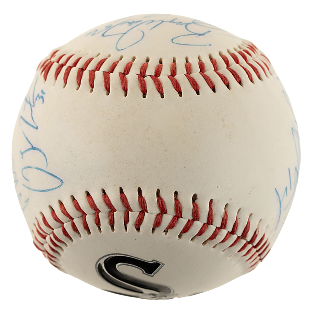 1999 Chicago White Sox Multi-Signed Baseball with Frank Thomas and Paul Konerko