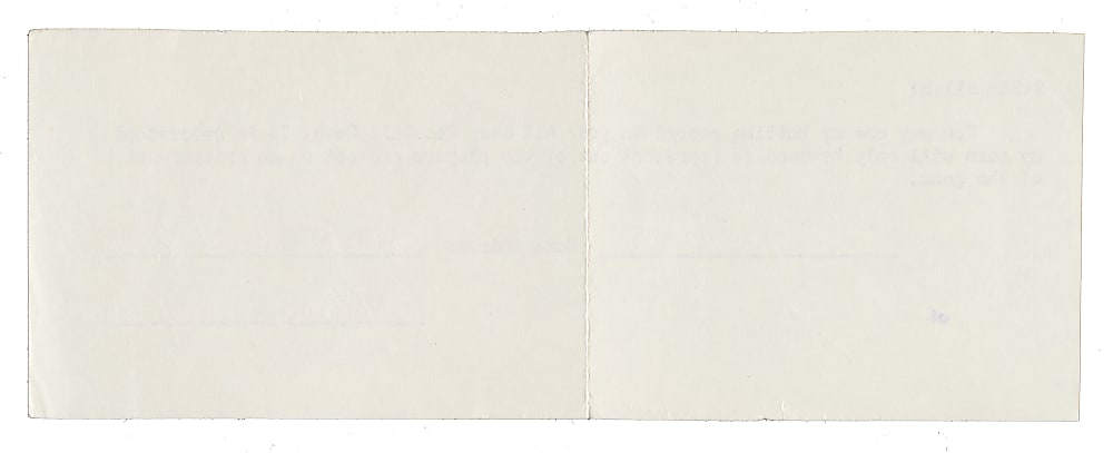 Ken Hubbs Cut Signature - JSA