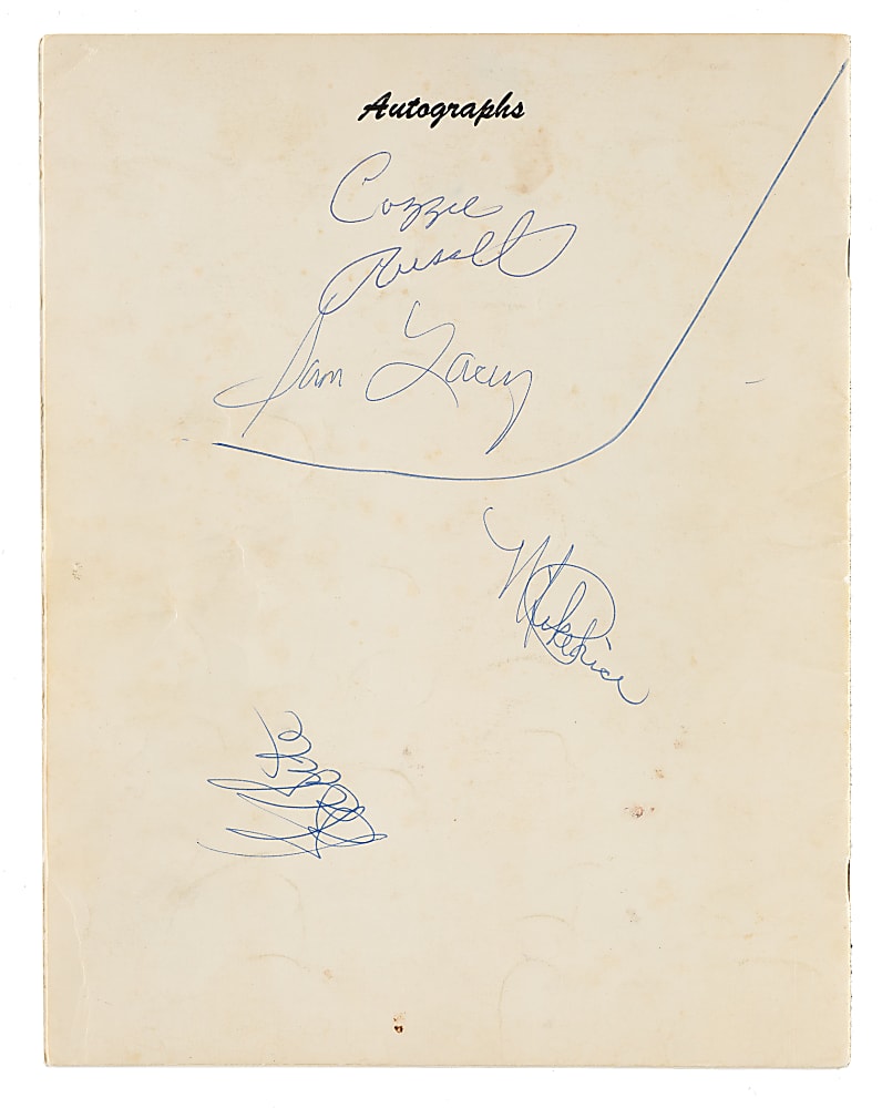 1970 Muhammad Ali Signed Memorial Basketball Game Program - JSA