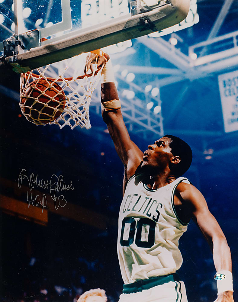 Basketball Hall of Famers and Stars Signed Photograph Collection (9) Including Larry Bird and Oscar Robertson