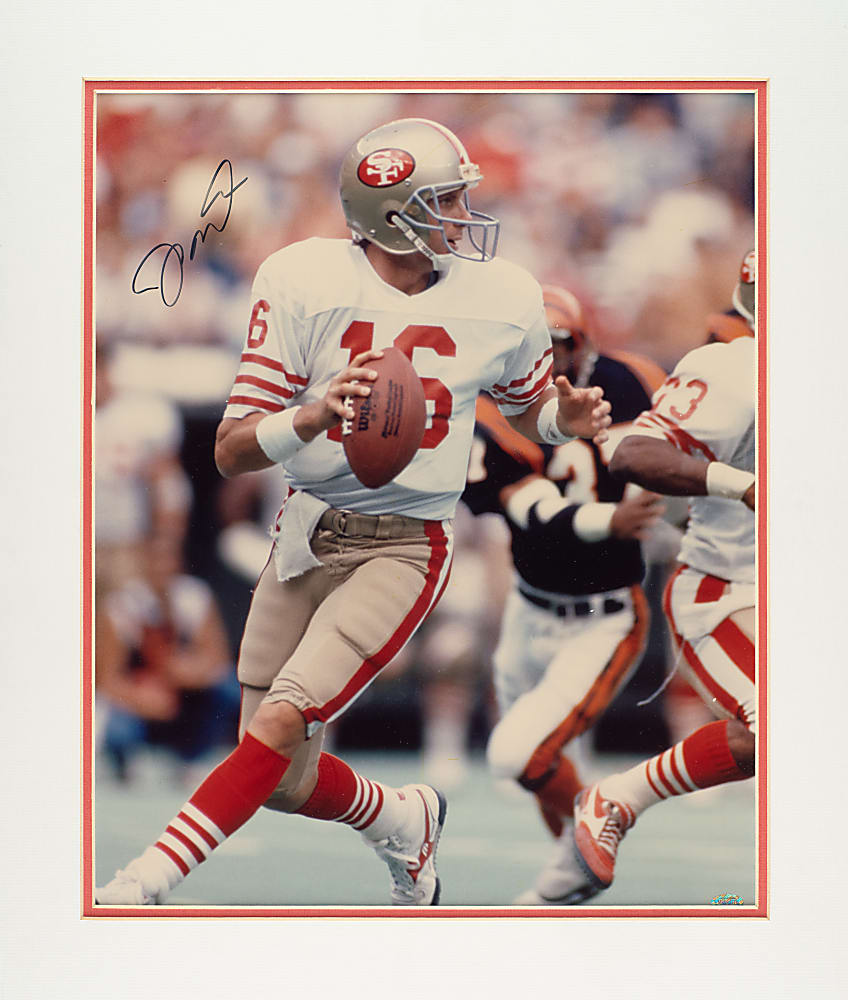 Football Signed Photographs and First-Day Cover Collection (8) Including Sayers, Montana, and Elway