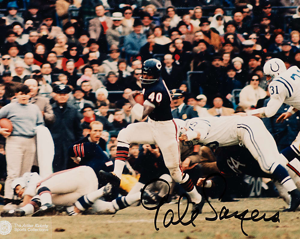 Football Signed Photographs and First-Day Cover Collection (8) Including Sayers, Montana, and Elway