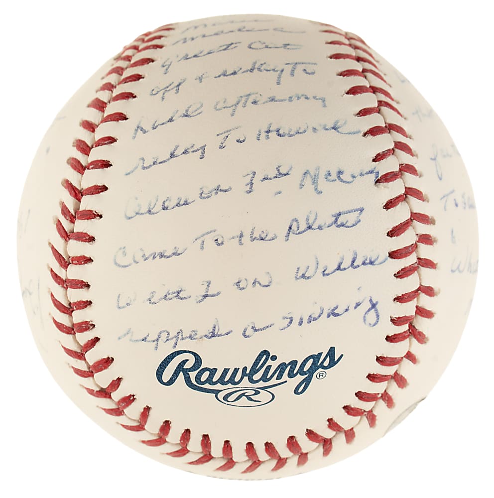 Bobby Richardson Signed Baseball with 1962 World Series Final Out Inscription