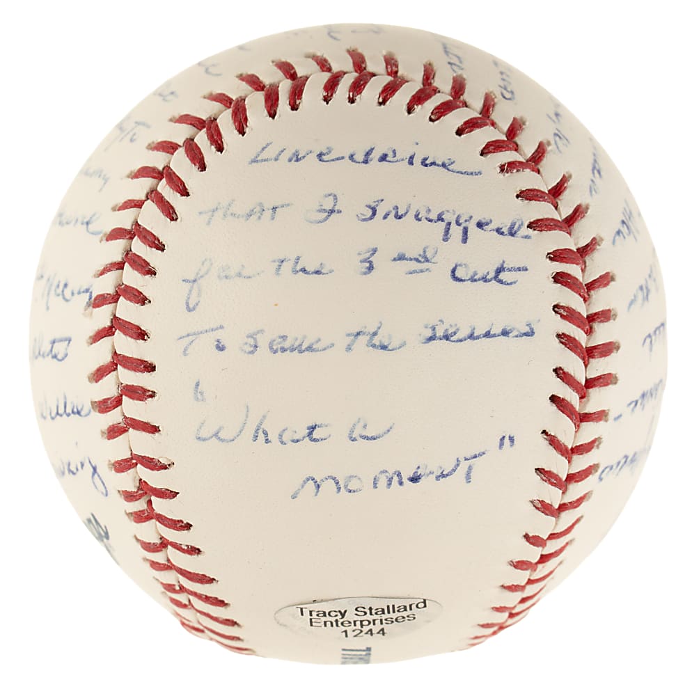 Bobby Richardson Signed Baseball with 1962 World Series Final Out Inscription