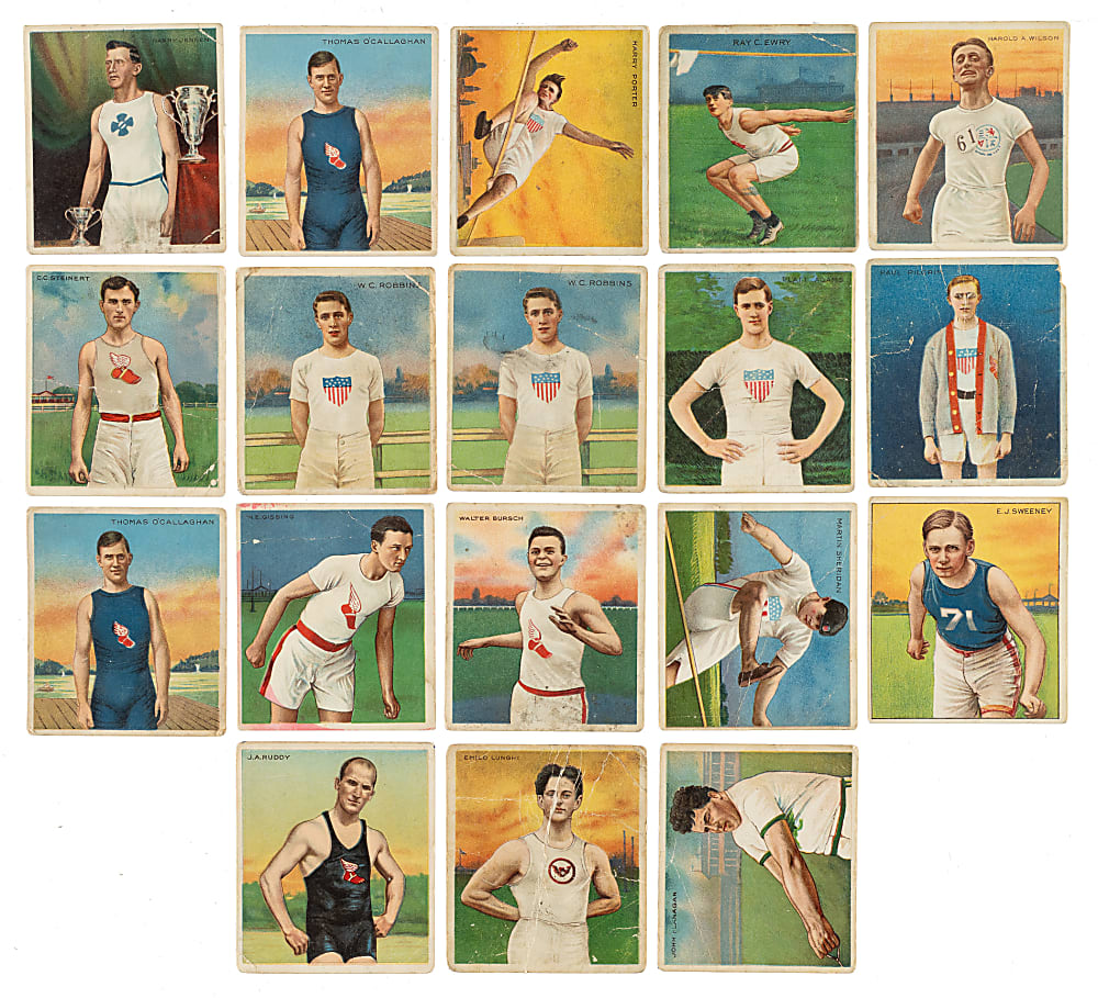 Circa 1910 T218 Hassan/Mecca "Champion Athletes and Prize Fighters" Collection (22)