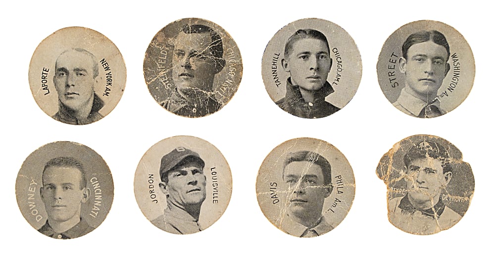 1909-1911 E254 Colgan's Chips Collection (8)