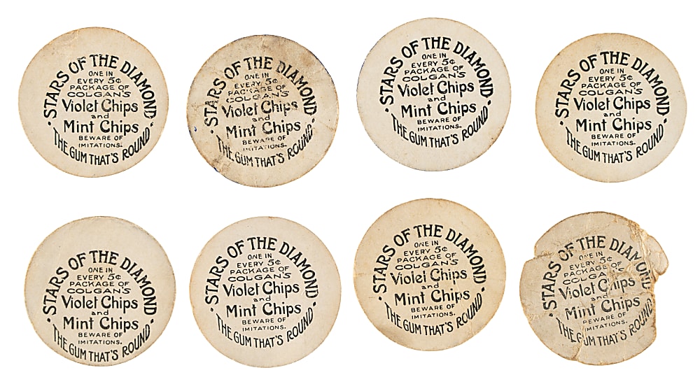 1909-1911 E254 Colgan's Chips Collection (8)