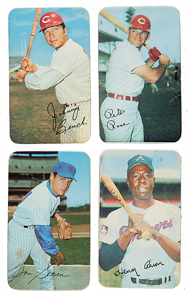 1970 Topps Super Collection (17) Including Hank Aaron, Tom Seaver, and Pete Rose