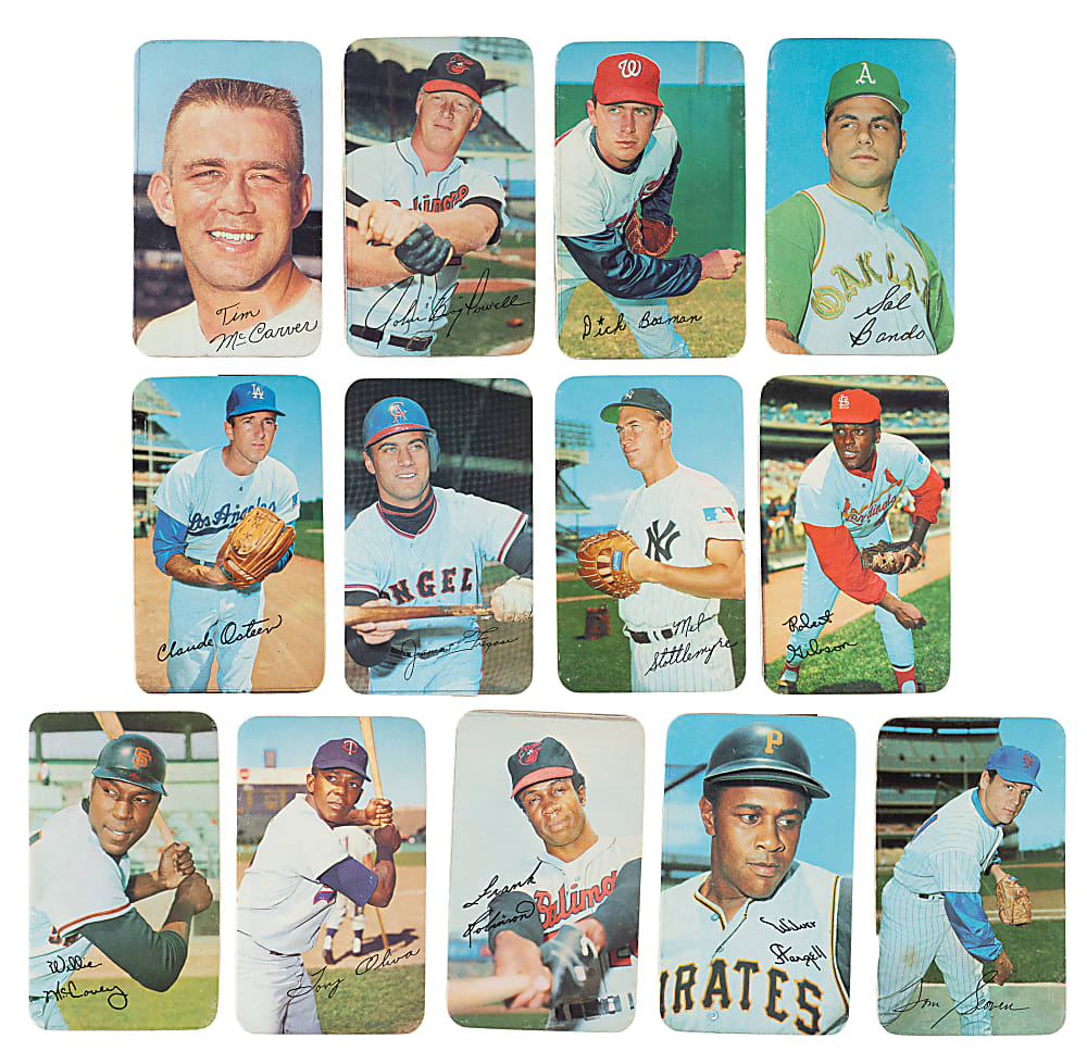1970 Topps Super Collection (17) Including Hank Aaron, Tom Seaver, and Pete Rose