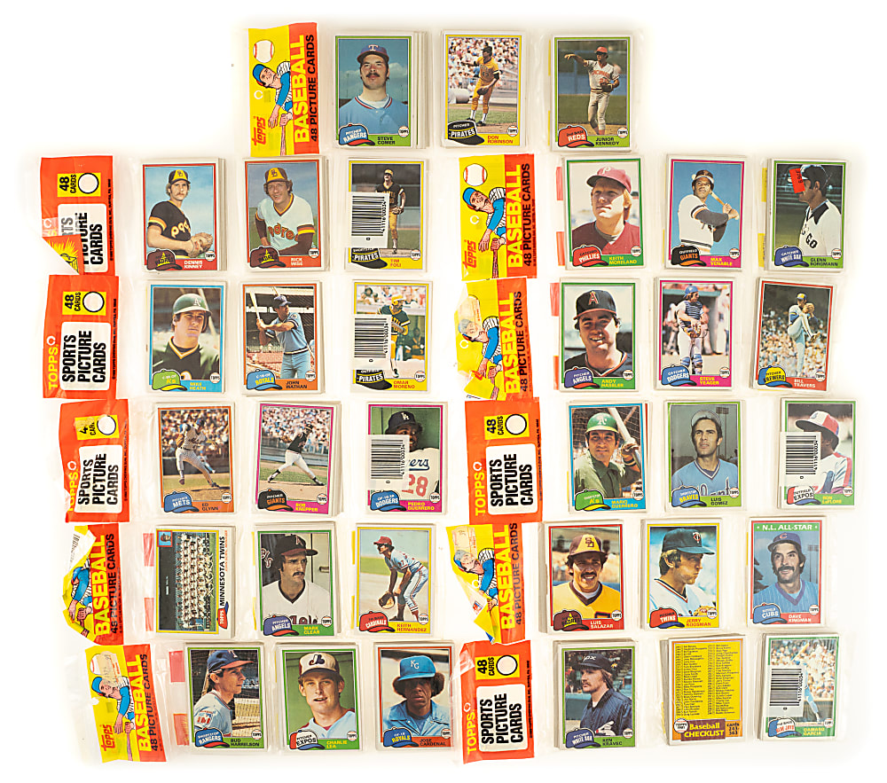 1981 Topps Unopened Rack Pack Collection (11)