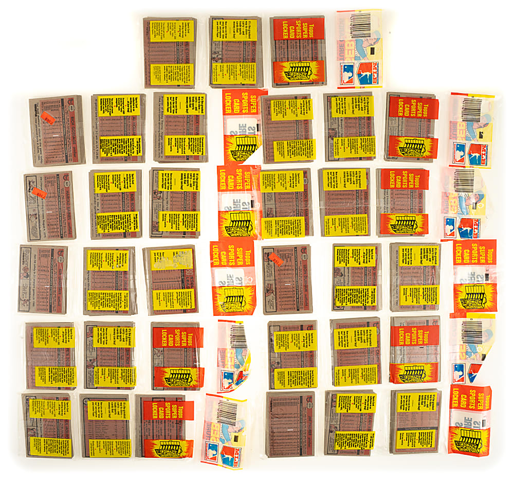 1981 Topps Unopened Rack Pack Collection (11)