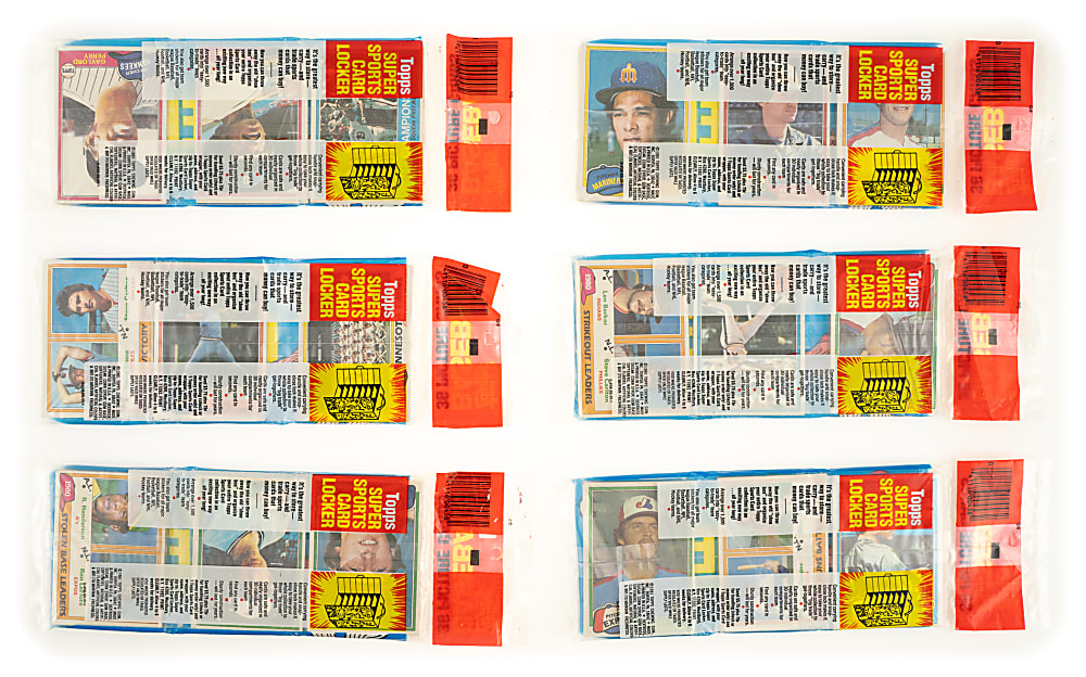 1981 Topps Unopened Grocery Rack Pack Collection (6)