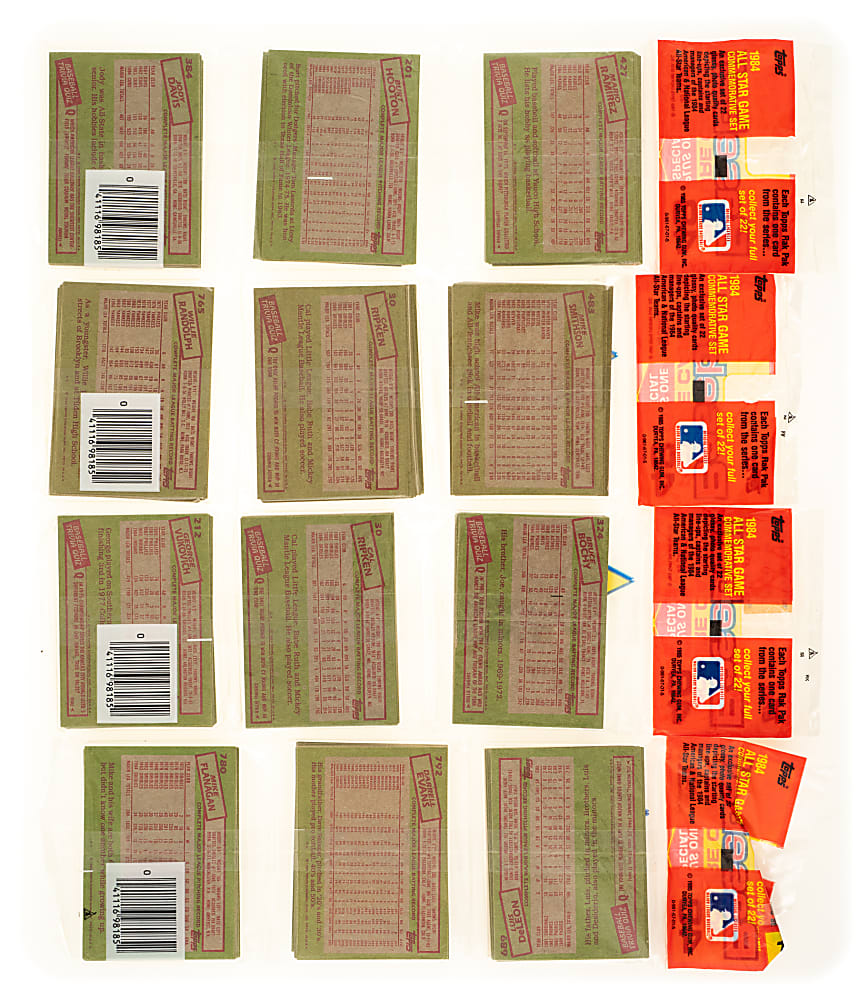 1985 Topps Unopened Rack Pack Collection (14)