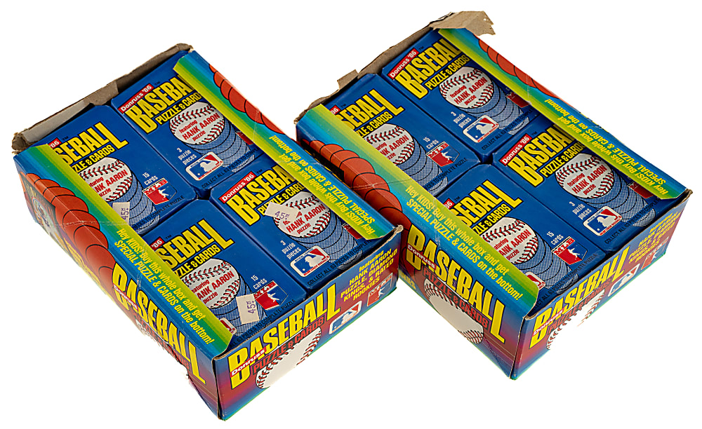 1986 Donruss Unopened Wax Box Pair (2 Boxes, 72 Packs)
