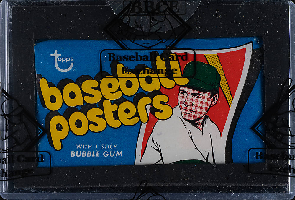 1972 Topps "Baseball Posters" Unopened Wax Pack - BBCE
