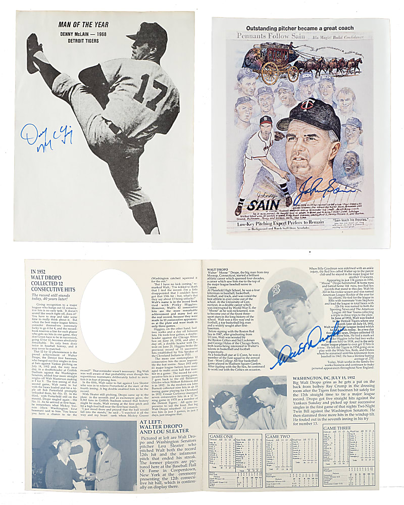 Hall of Famers and Stars Signed Letters, Cards, Prints, and Photographs Collection (37)