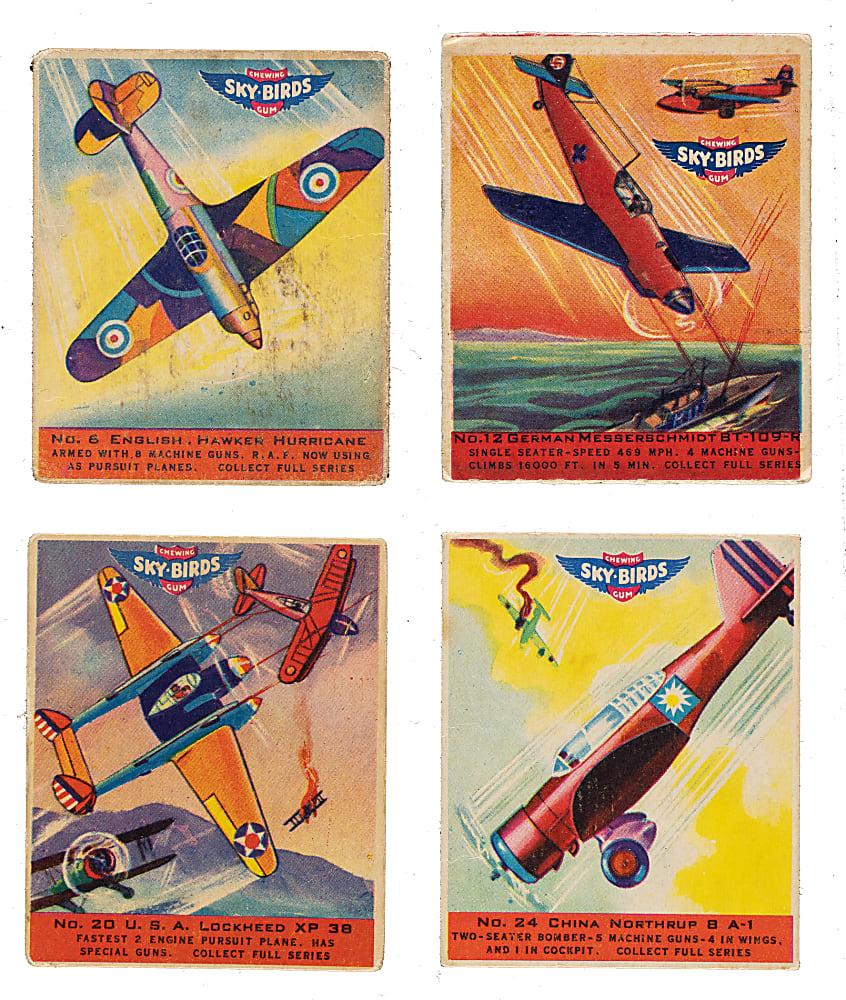 1941 R137 Goudey "Sky Birds" Complete Set (24)